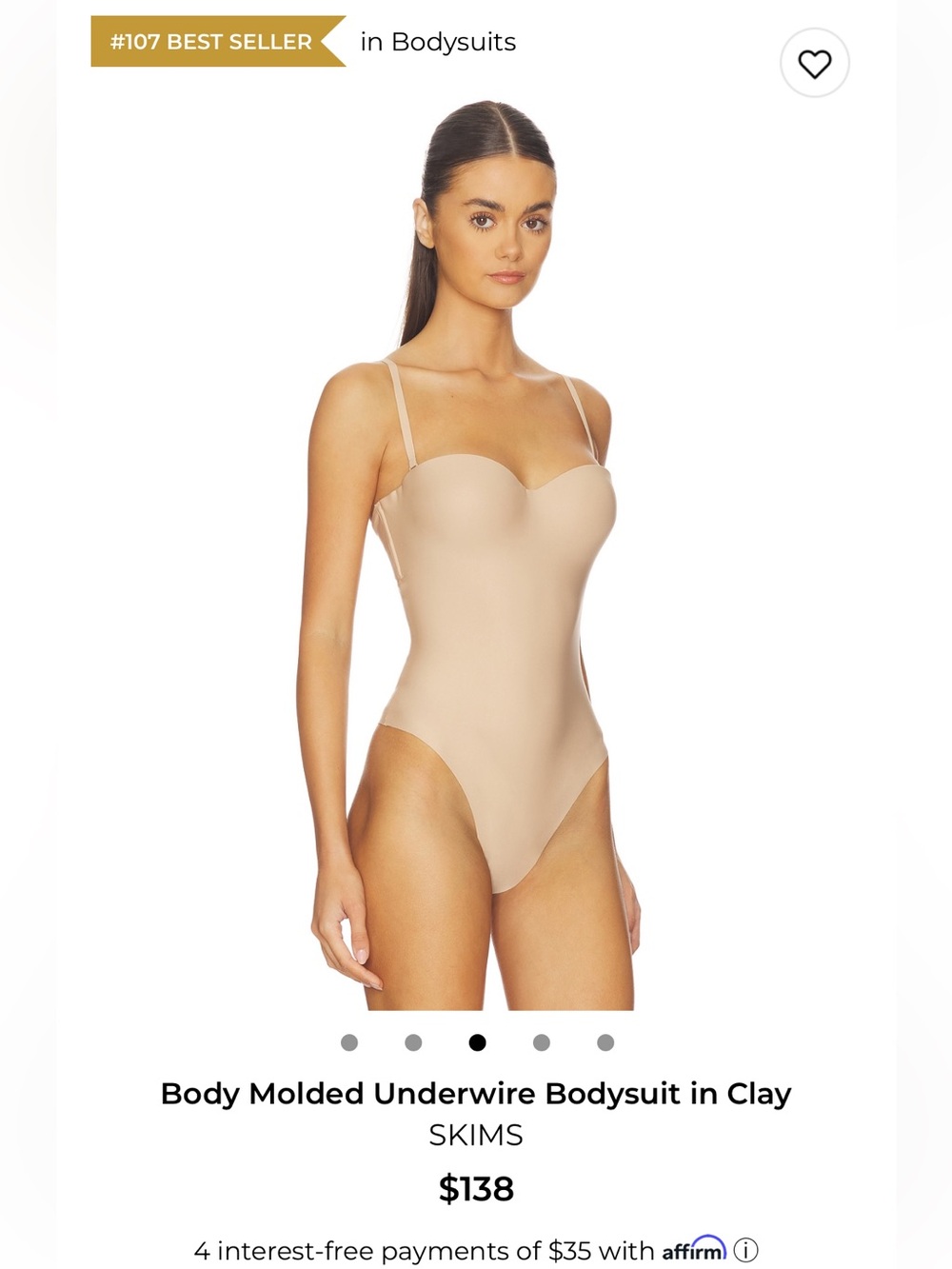 Skims molded body suit